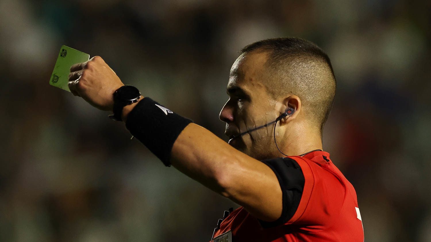 Alex Gomes Stefano, do Rio de Janeiro, apitou o duelo entre Juventude e Palmeiras, no Alfredo Jaconi — Foto: Cesar Greco/Palmeiras