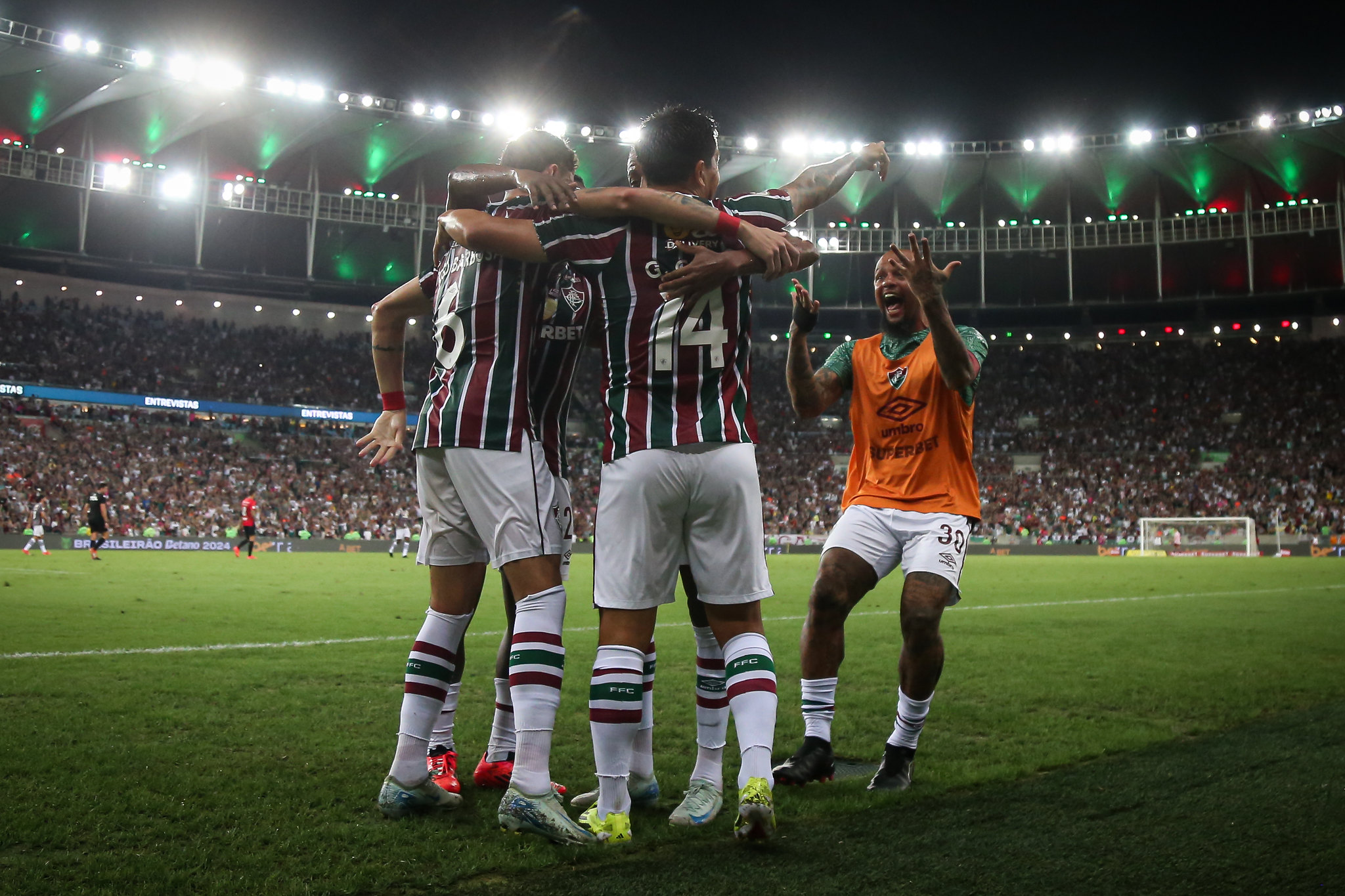 Germán Cano marcou o gol da vitória do Fluminense sobre o Athletico