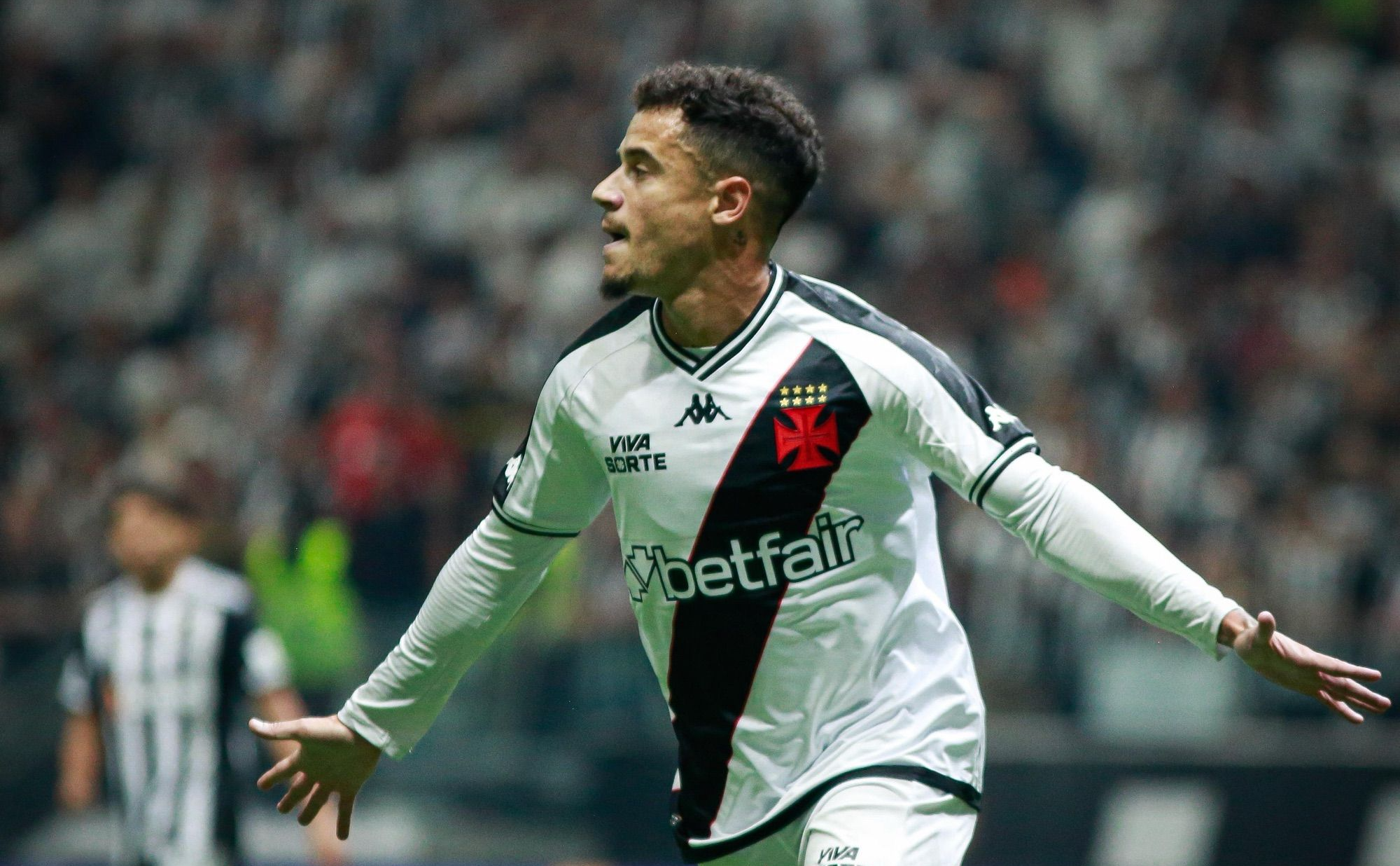 Coutinho foi o autor do gol do Vasco contra o Atlético na Arena MRV — Foto: Matheus Lima/Vasco