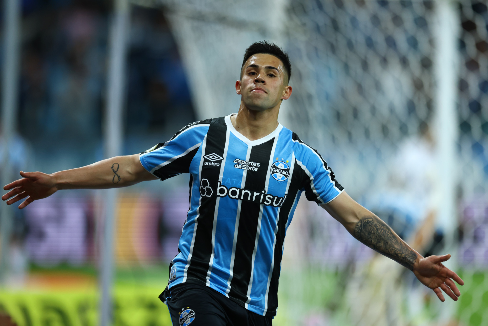 Grêmio bate o Fortaleza na Arena pelo Brasileirão 2024 — Foto: Lucas Uebel/Grêmio FBPA