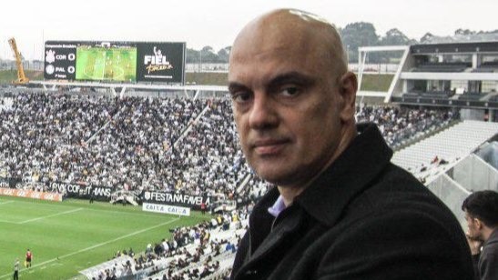 Moraes, ministro do STF, já compareceu aos jogos do Corinthians