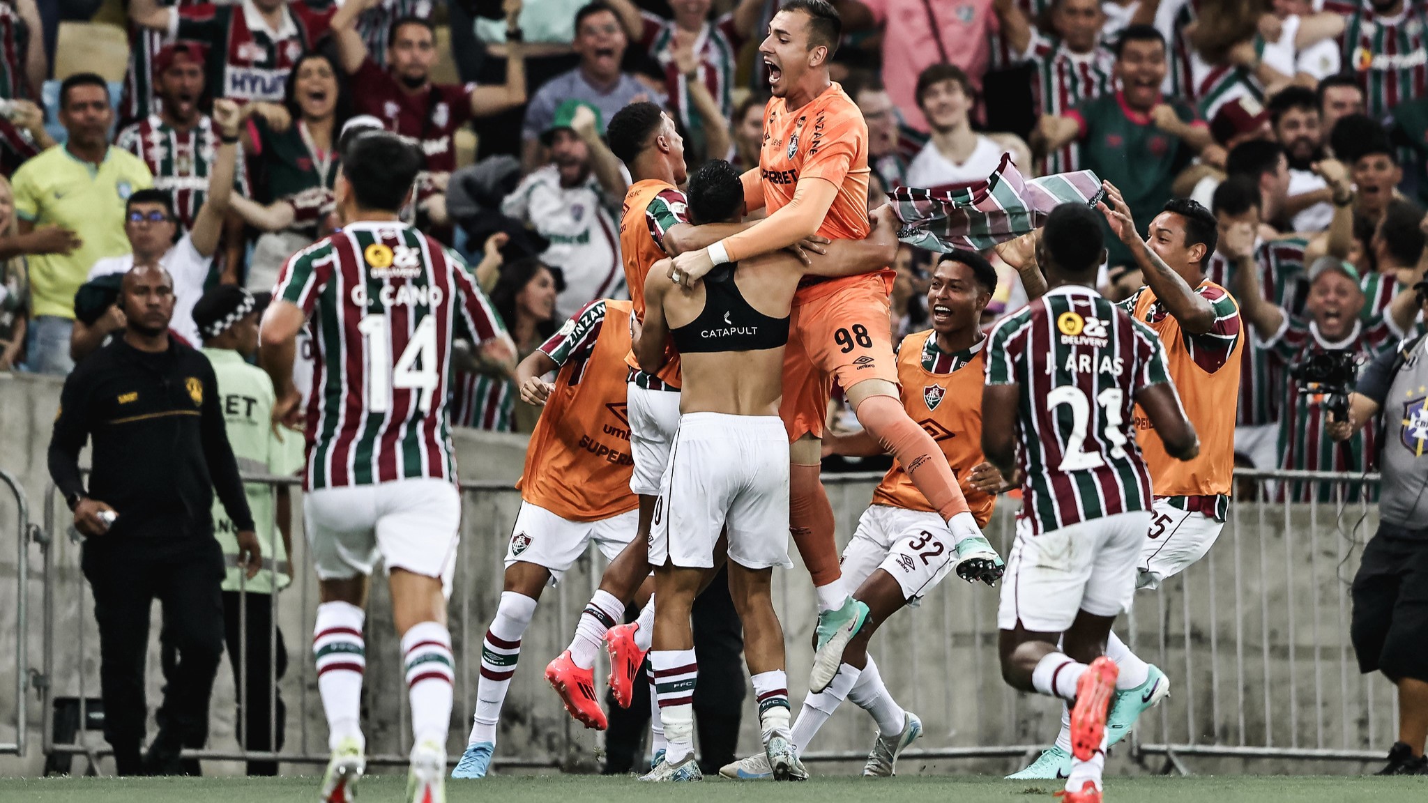 Serna marcou o gol da vitória do Fluminense sobre o Cuiabá no Maracanã