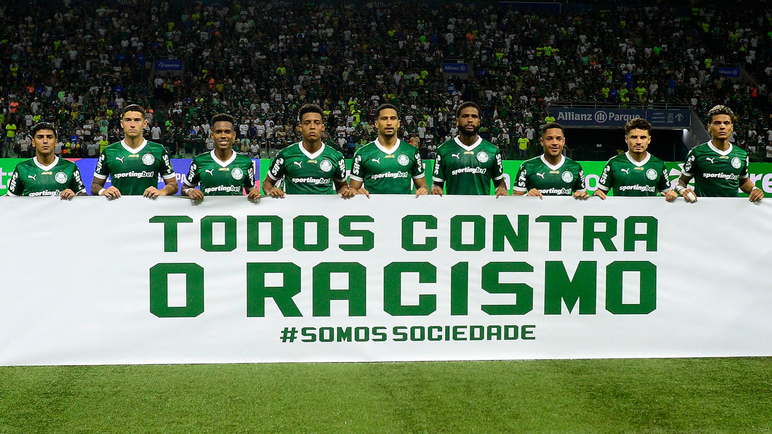 Palmeiras protesta contra o racismo após caso na CONMEBOL Libertadores Sub-20